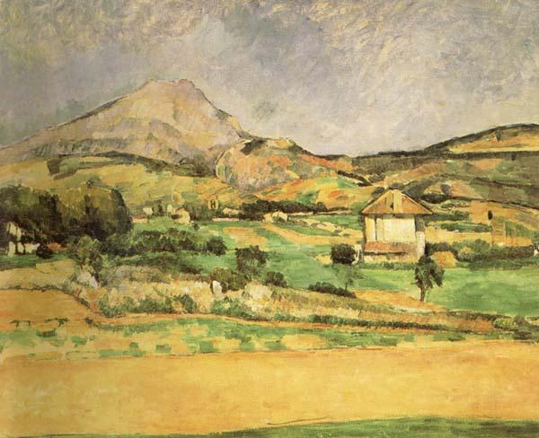 Paul Cezanne La Montagne Sainte-Victoire vue du chemin de Valcros Sweden oil painting art
